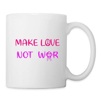 Faire l’amour - pas la guerre - Mug blanc - blanc - Droite