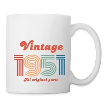 Vintage 1951 all original parts - Mug - white - Right