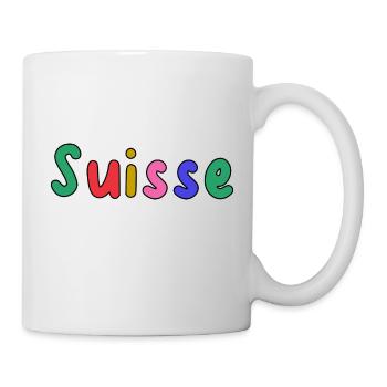 SUISSE. PAYS. GENEVE. HUMOUR. DRAPEAU - Mug blanc - blanc - Droite