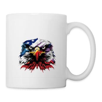 American Flag Freedom Eagle USA Pride - Tasse - Weiß - Rechts
