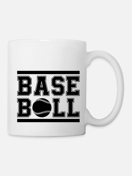 baseball - Tasse - Weiß