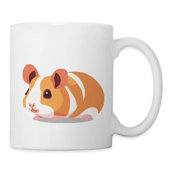 Guinea Pig Cute Brown White - Mug - white - Right