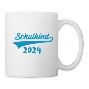 1. KLASSE EINSCHULUNG SCHULKIND 2024 - Tasse - Weiß - Rechts