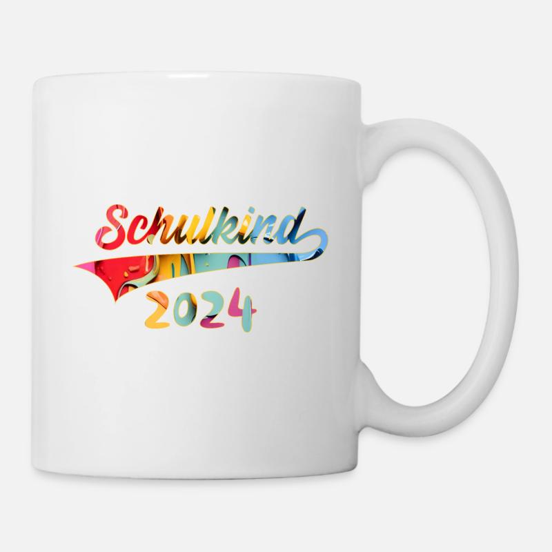 EINSCHULUNG SCHULKIND 2024 SCHULE - Tasse - Weiß