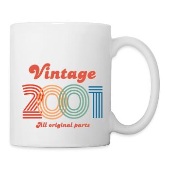 Vintage 2001 all original parts - Mug blanc - blanc - Droite