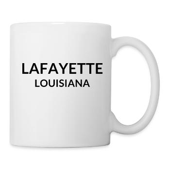 Lafayette Louisiana USA - Tasse - Weiß - Rechts