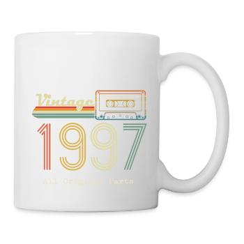 1997 Original 1997 Vintage Vintage Retro Jahrestag - Tasse - Weiß - Rechts