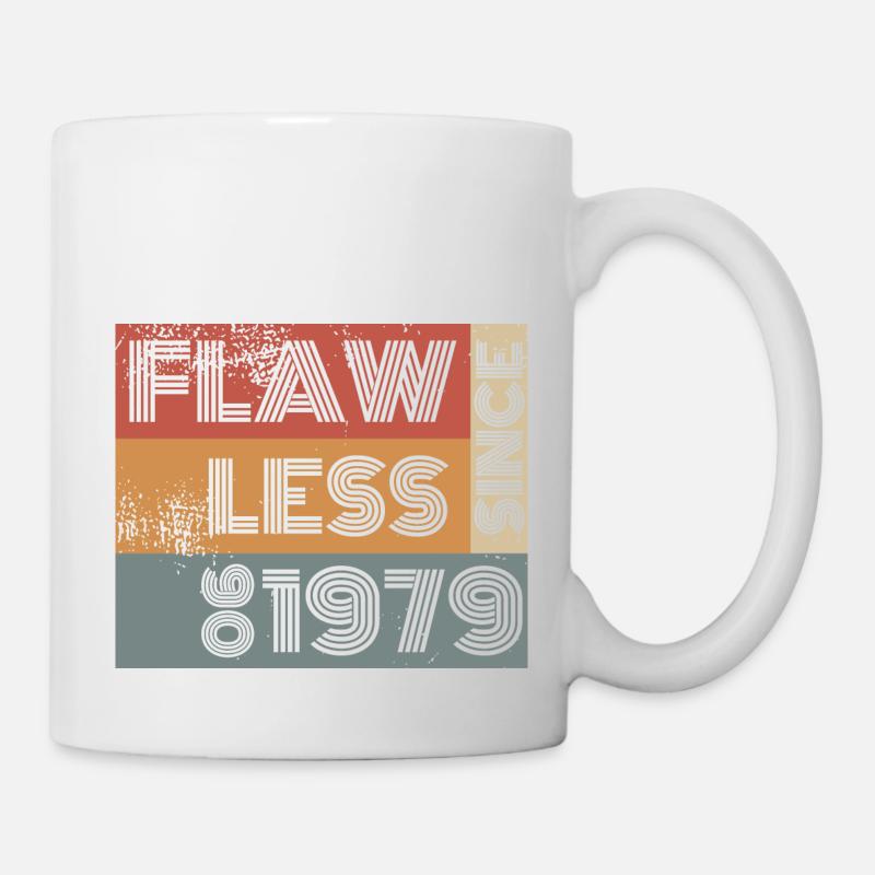 45th Birthday Flawless since 06/1979 - Mug - white