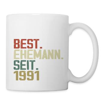 Best Ehemann Seit 1991 Geburtstagsgeschenk 1991 - Tasse - Weiß - Rechts