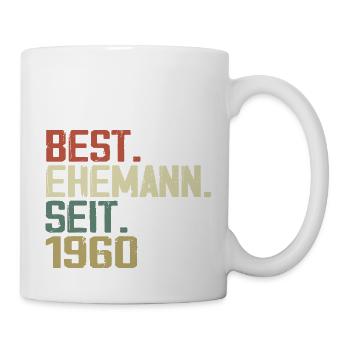 Best Ehemann Seit 1960 Geburtstagsgeschenk 1960 - Tasse - Weiß - Rechts