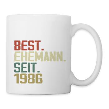 Best Ehemann Seit 1986 Geburtstagsgeschenk 1986 - Tasse - Weiß - Rechts