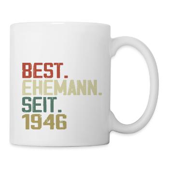 Meilleur mari depuis 1946 Cadeau d’anniversaire 1946 - Mug blanc - blanc - Droite