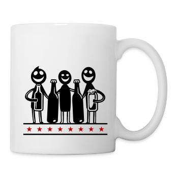 Équipe de l’enterrement de vie de garçon - Mug blanc - blanc - Droite