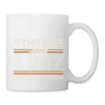 Juli 1947 Juli Geburtstagsgeschenk Juli 1947 - Tasse - Weiß - Rechts