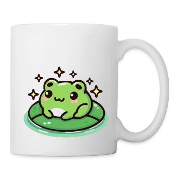 Frog on Lilypad: Cute and Magical - Mug - white - Right