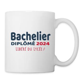 Bachelier 2024 - Cadeau Humour Baccalauréat 2024 - Mug blanc - blanc - Droite
