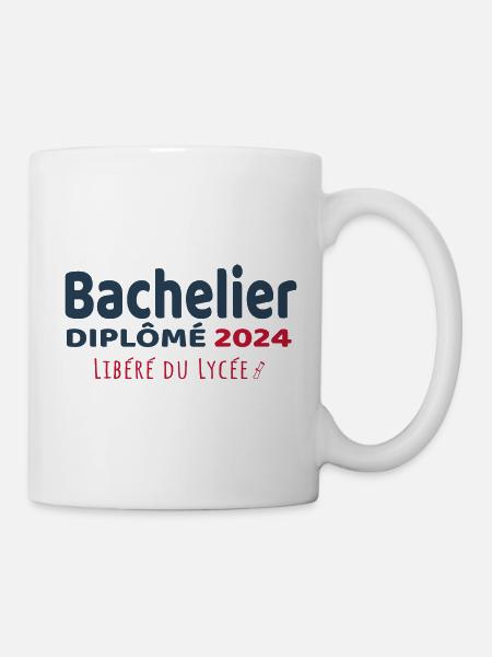 Bachelier 2024 - Cadeau Humour Baccalauréat 2024 - Mug blanc - blanc