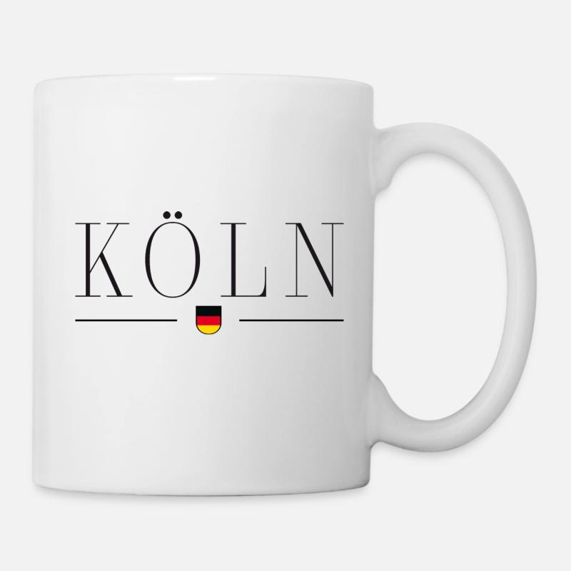 Cologne, Allemagne T-shirt élégance - Mug blanc - blanc