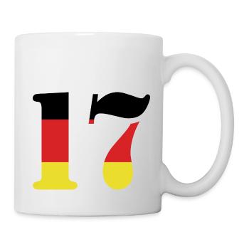 17 Number Jersey Germany - Mug - white - Right
