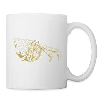 Illustrierte Designs mit Krebs - Tasse - Weiß - Rechts