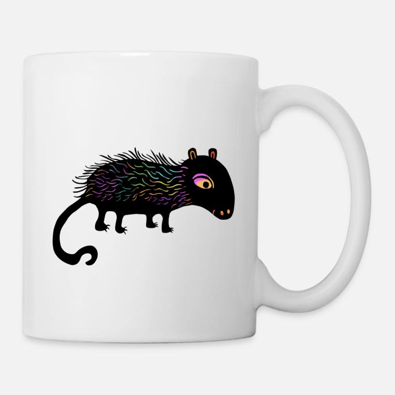 Regenbogenfusseltier - Tasse - Weiß