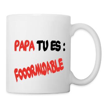Papa tu es formidable - Mug blanc - blanc - Droite