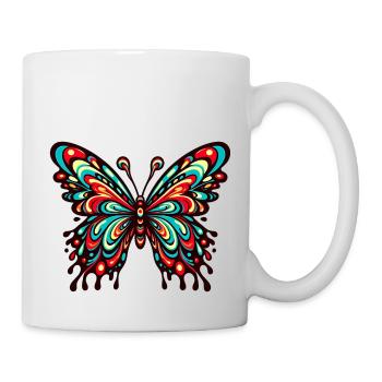 Vibrant Comic Butterfly - Mug - white - Right