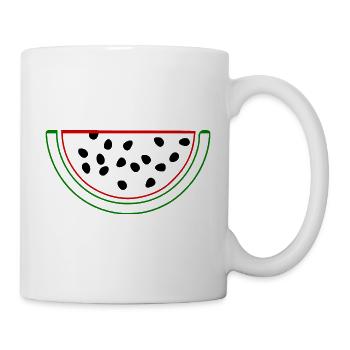 Wassermelone Melone - Tasse - Weiß - Rechts