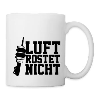 Luft rostet nicht - Tasse - Weiß - Rechts