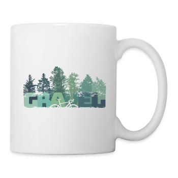 Graphic Cycling, Gravel Bike, Forest, Gift - Mug - white - Right