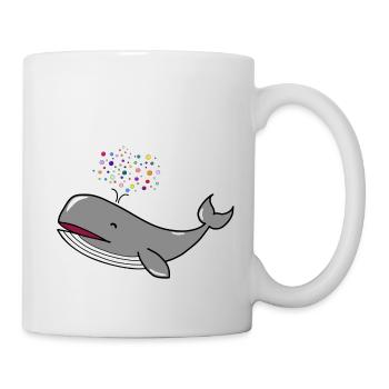 Happy Whale Bubble Whale Happy Whale - Mug - white - Right