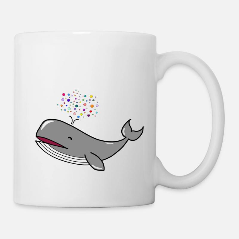 Happy Whale Blubberwal Happy Wal - Tasse - Weiß