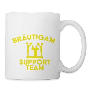 Bräutigam Support Team - Tasse - Weiß - Rechts