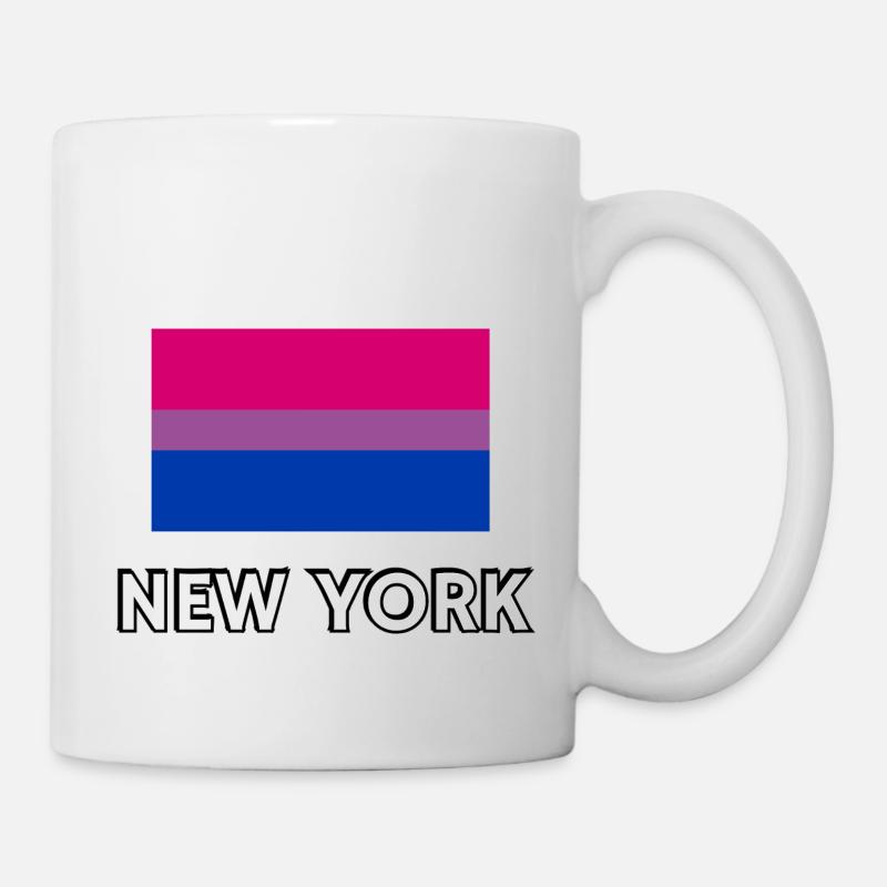 Bi Pride Flag New York - Mug - white