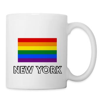 Pride-Flagge New York - Tasse - Weiß - Rechts