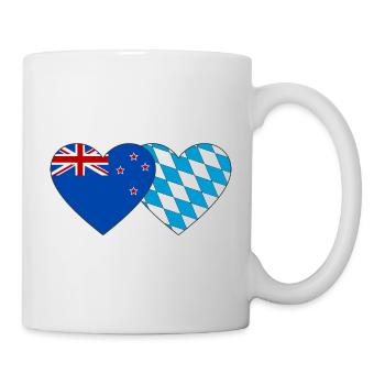 Drapeau de la Nouvelle-Zélande Bavaria Coeur - Mug blanc - blanc - Droite
