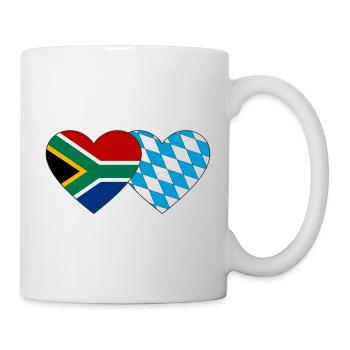 Afrique du Sud Bavaria Flag Heart - Mug blanc - blanc - Droite