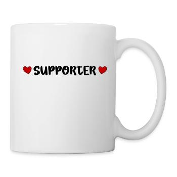 Supporter Herz - Tasse - Weiß - Rechts
