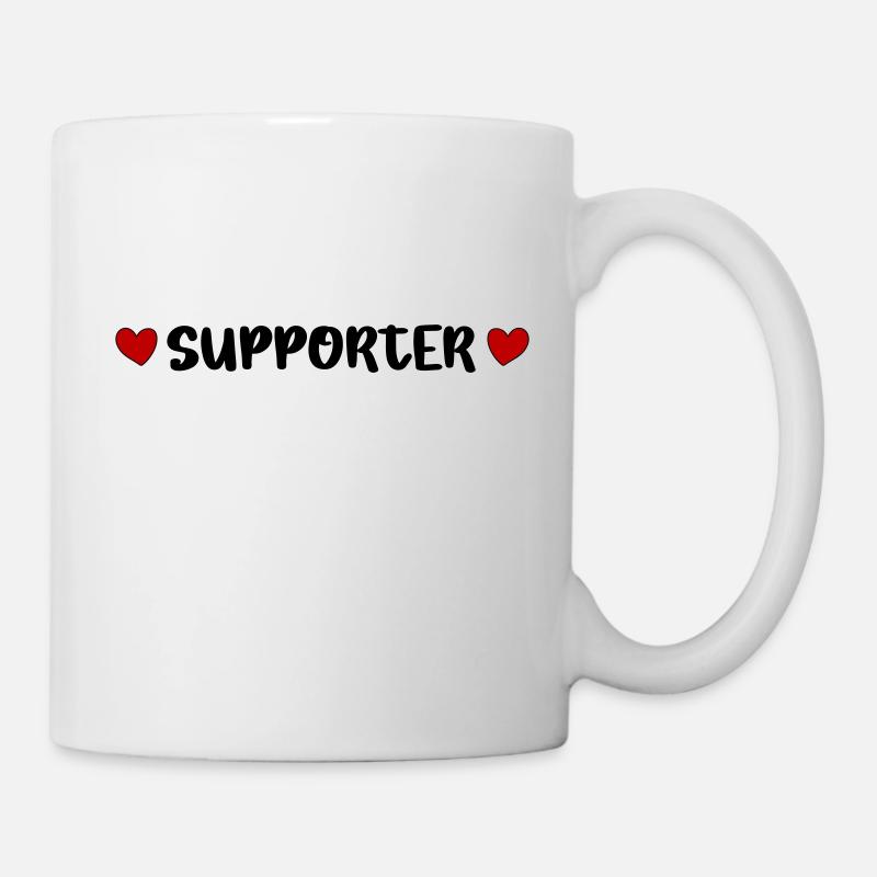 Supporter Herz - Tasse - Weiß