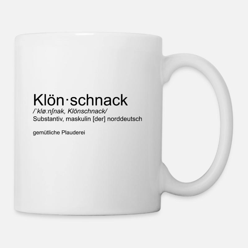 Klönschnack - Tasse - Weiß