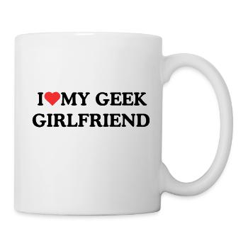 I Love My Geek Girlfriend - black- - Tasse - Weiß - Rechts