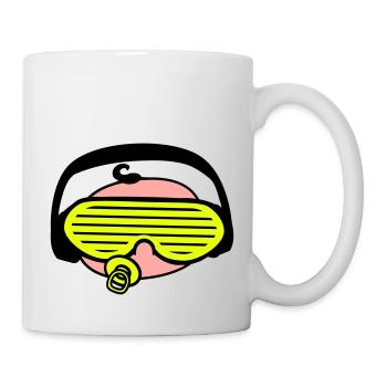 Cool DJ Sucette Bébé Mixer Musique de fête - Mug blanc - blanc - Droite