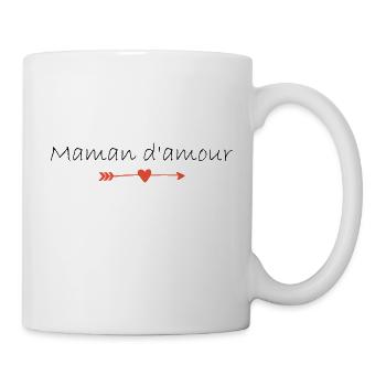 Maman d'amour - Mug blanc - blanc - Droite