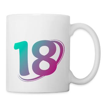 Number 18 multicolor - Mug - white - Right