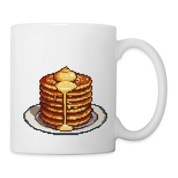 Icône de pixel de crêpe - Mug blanc - blanc - Droite