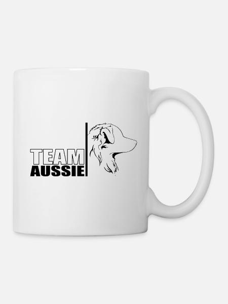 TEAM Aussie Hunde Australian Shepherd Wilsigns - Tasse - Weiß