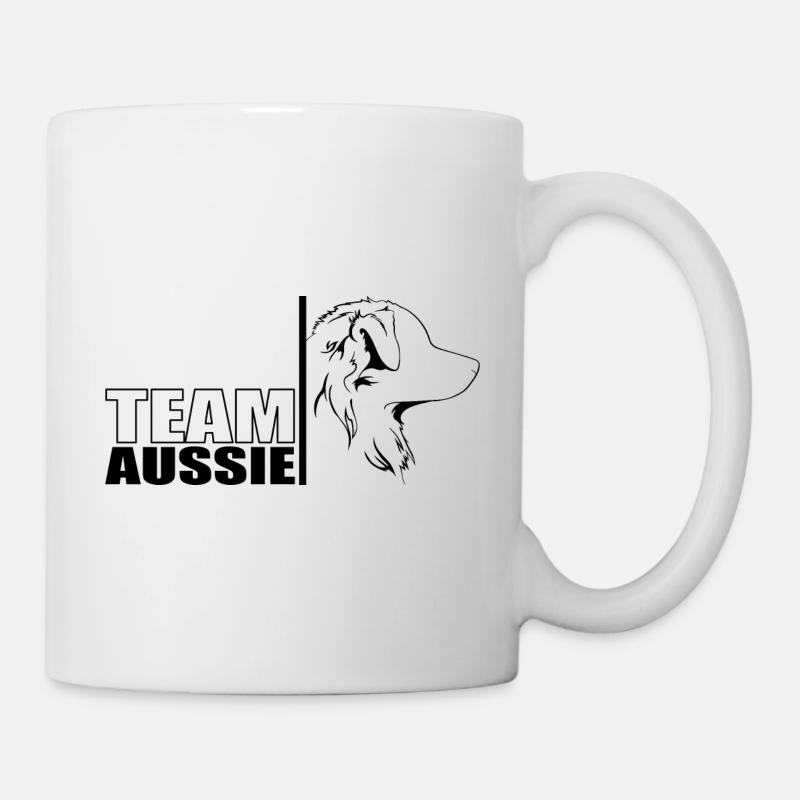 TEAM Aussie Hunde Australian Shepherd Wilsigns - Tasse - Weiß