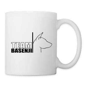 TEAM Basenji Profil Hunde Hund Wilsigns - Tasse - Weiß - Rechts