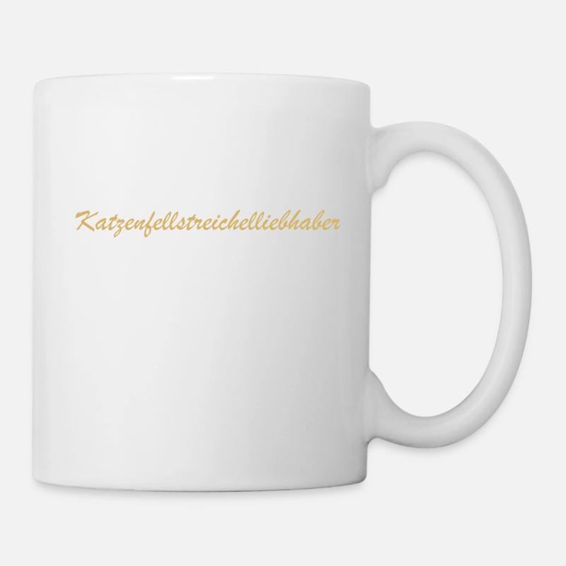 Cat Fur Petting Lover, Cat Cat Lover - Mug - white
