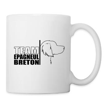 TEAM Epagneul Breton Hunde Hund Wilsigns - Tasse - Weiß - Rechts